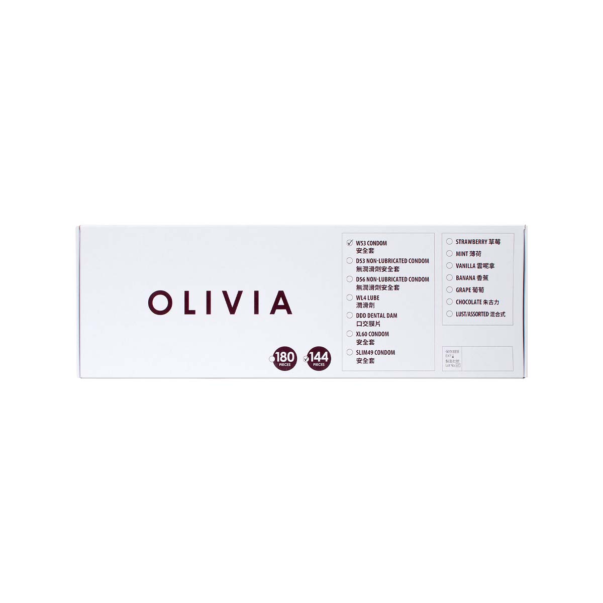 Olivia W53 max-lubricated 144's Pack Latex Condom-p_2