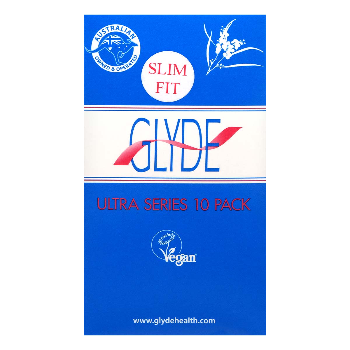 Glyde Vegan Condom Slimfit 49mm 10's Pack Latex Condom-p_2