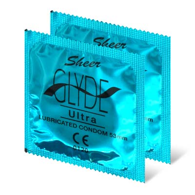 Glyde Vegan Condom Ultra 2's Pack Latex Condom-thumb