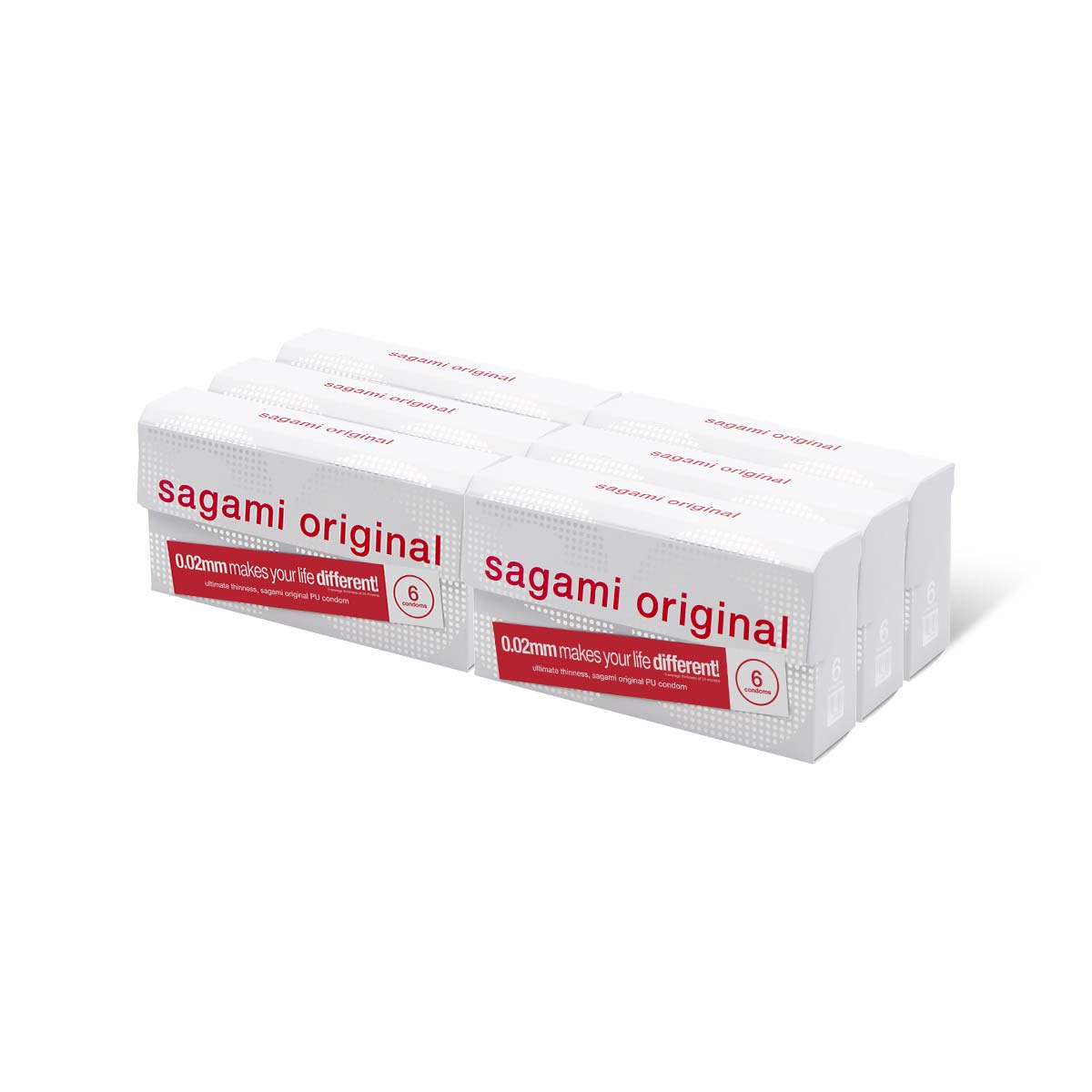 Sagami Original 0.02 6's x 6 Packs PU Condom-p_1