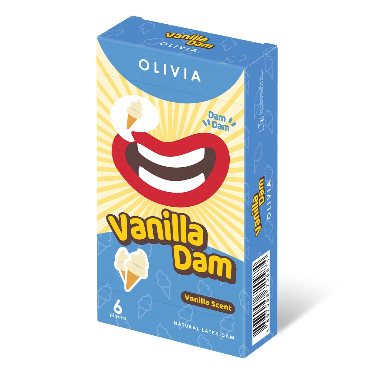 Olivia Vanilla Scent 6's Pack Natural Latex Dams-p_1