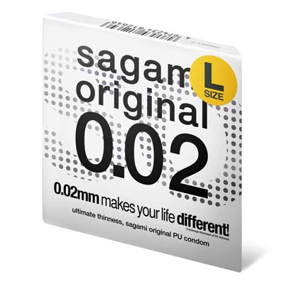 Sagami Original 0.02 L-size 58mm 1's Pack PU Condom-thumb