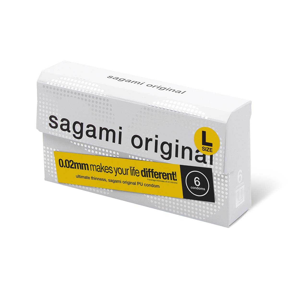 Sagami Original 0.02 L-size 58mm 6's Pack PU Condom-p_1