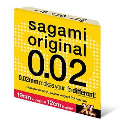 Sagami Original 0.02 XL-size 1's Pack PU Condom-thumb