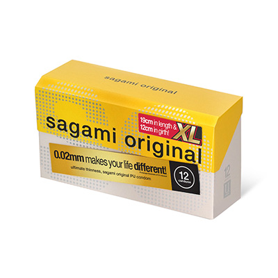 Sagami Original 0.02 XL-size 12's Pack PU Condom-thumb