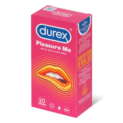 Durex Pleasure Me 10's Pack Latex Condom-thumb