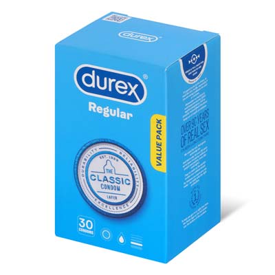 Durex Regular 30's Pack Latex Condom-thumb