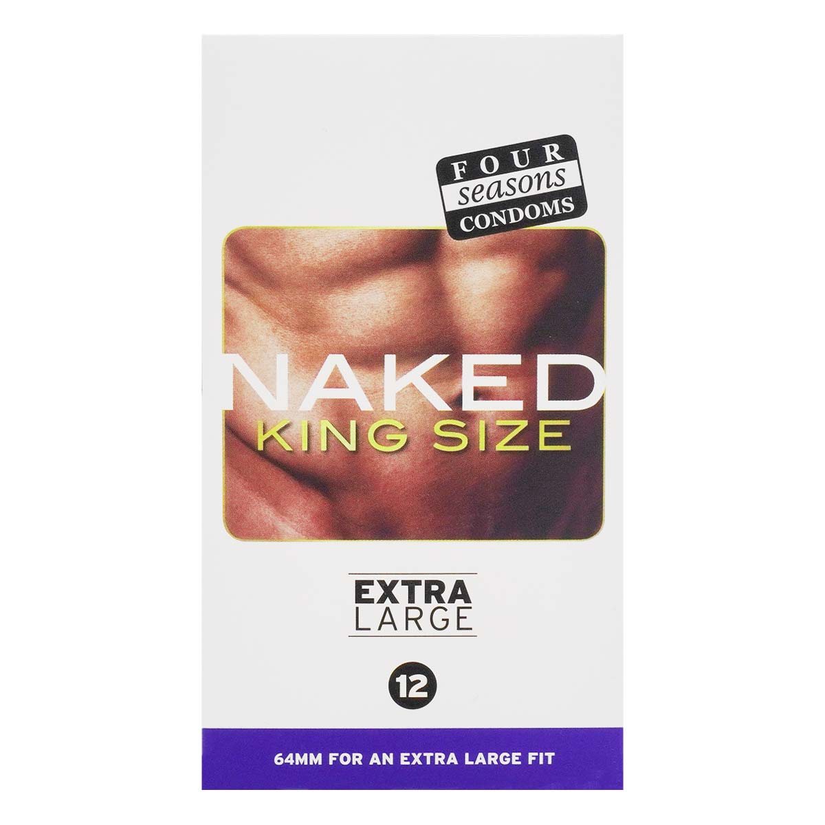 Four Seasons Naked King Size 12's Pack Latex Condom-p_2