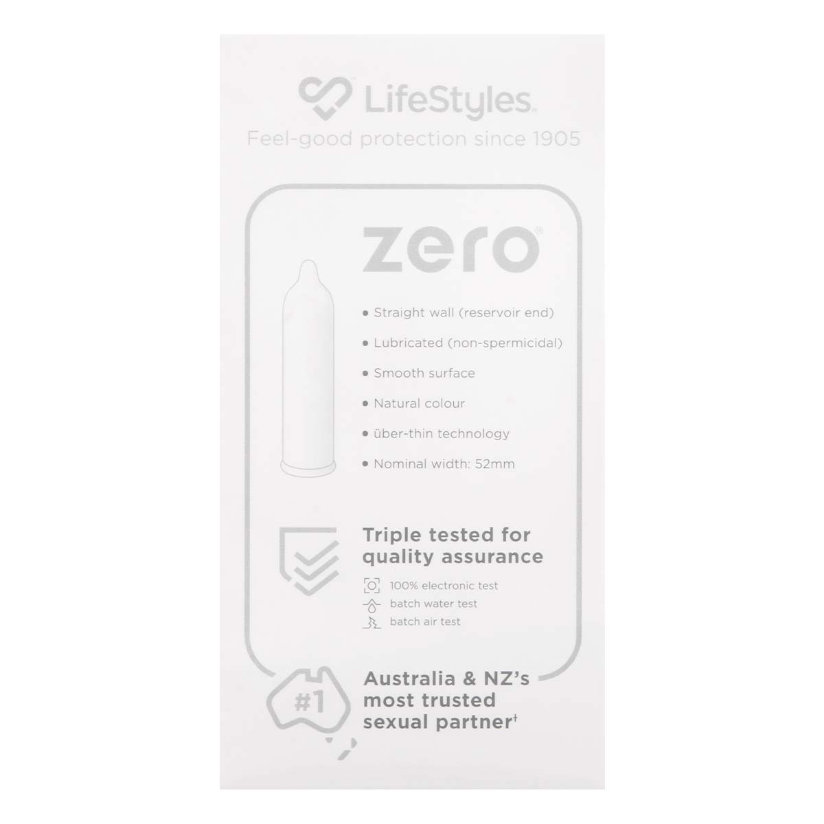 LifeStyles Zero 乳胶安全套 20 片装-p_3